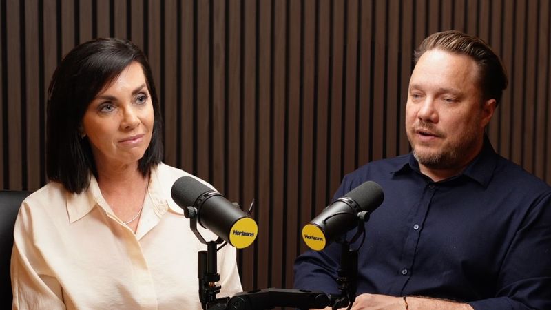 Rob Pike being interviewed in the Horizons by RAC podcast studio